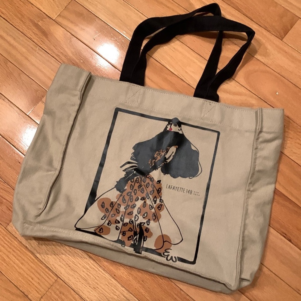 Lafayette 148 Canvas Tote Bag Purse